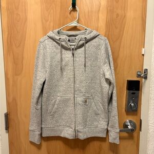Carhartt Heather Gray Relaxed Fit Zip Up Hoodie